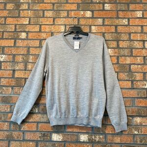 J CREW GORGEOUS GREY WOOL SWEATER